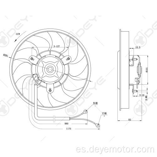 Refrigeración por aire del ventilador de la CA del coche para A6 / 100 / CABRIOLET